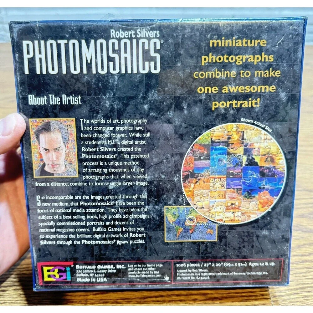 Dolphin Photomosaics Puzzle 1000 Pieces by Robert Silvers Ocean Sea New‎ Sealed
